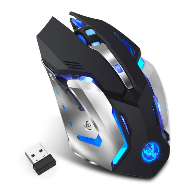 HXSJ new wireless mouse 2.4GPI gaming mouse glowing mouse - Image 4