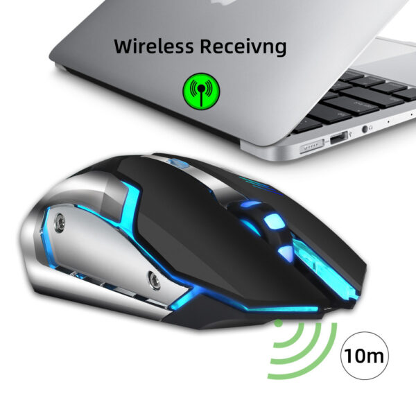 HXSJ new wireless mouse 2.4GPI gaming mouse glowing mouse - Image 3