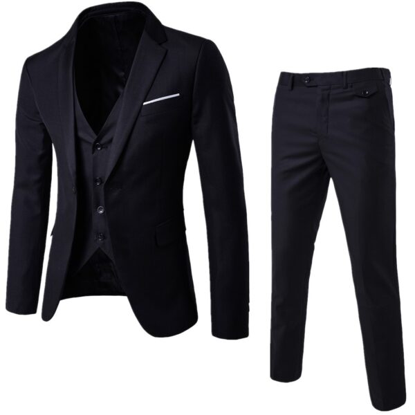 Men's Business Cotton Blend Casual Suit - Image 2