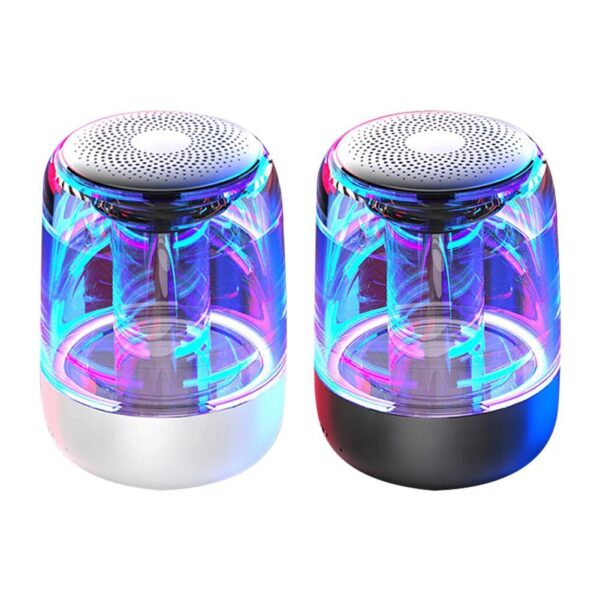 Portable Speakers Bluetooth Column Wireless Bluetooth Speaker Powerful Bass Radio with Variable Color LED Light - Image 2