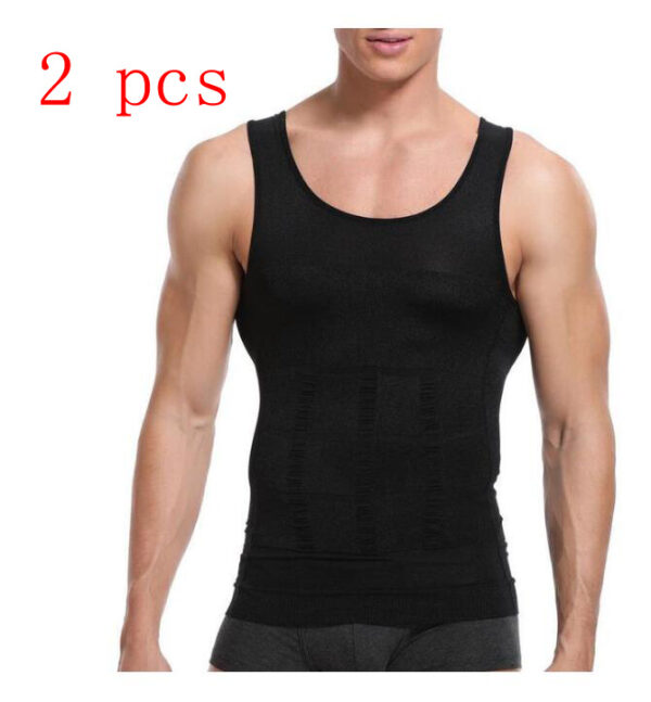 Men Body Tummy Shaper Vest - Image 5