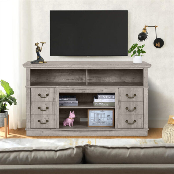 Well-designed TV Cabinet Vintage Home Living Room Wood TV Stand For TVs Modern Entertainment Center Farmhouse TV Storage Cabinet - Image 3