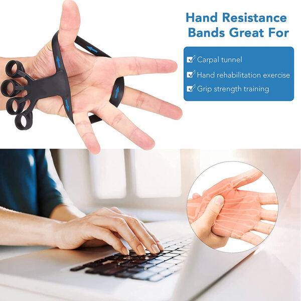 Silicone Grip Device Finger Exercise Stretcher Arthritis Hand Grip Trainer Strengthen Rehabilitation Training To Relieve Pain - Image 2