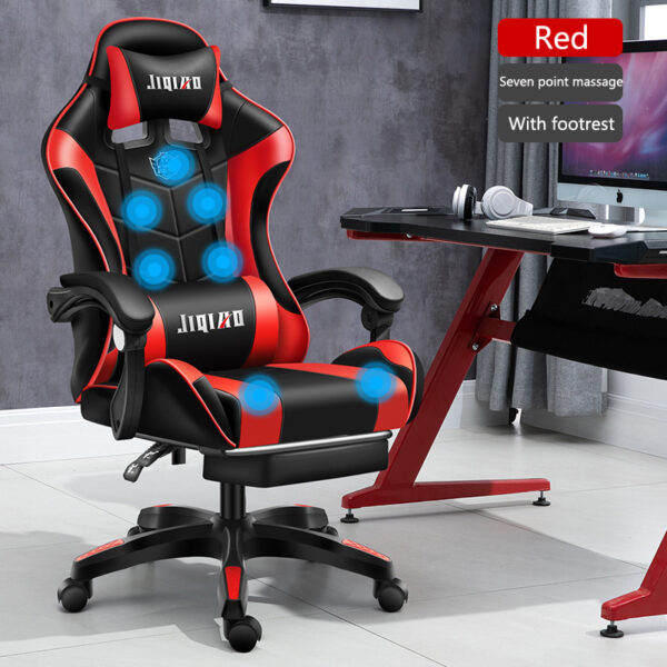 Men's Computer Home Comfort Ergonomic Dormitory Gaming Seat Swivel Chair - Image 3