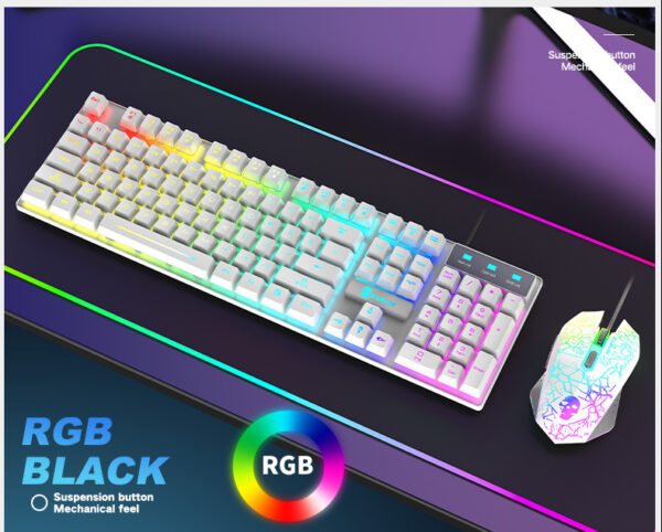 Kuiying T6RGB Luminous Keyboard And Mouse Set - Image 4