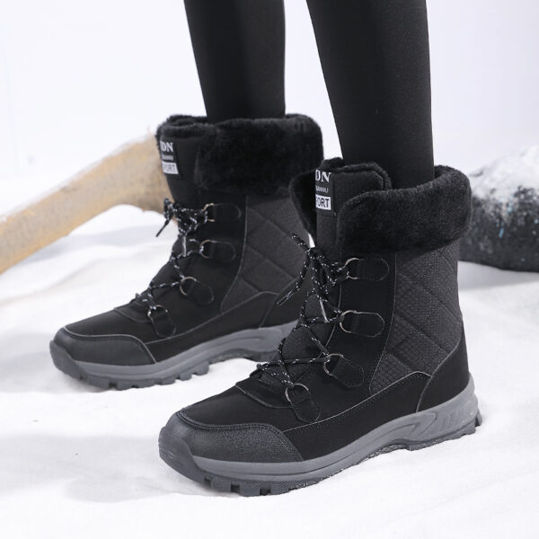 Women's New Winter Fleece-lined Thickened Non-slip Snow Boots - Image 4