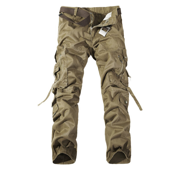 Men's Multi-pocket Cargo Pants Washed Hot Sale Cargo Pants - Image 4