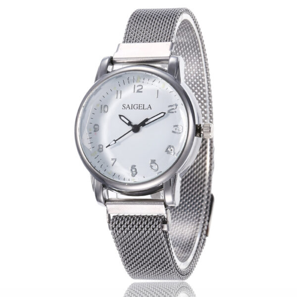 Milan Mesh Strap Magnetic Buckle Digital Women's Watch - Image 4