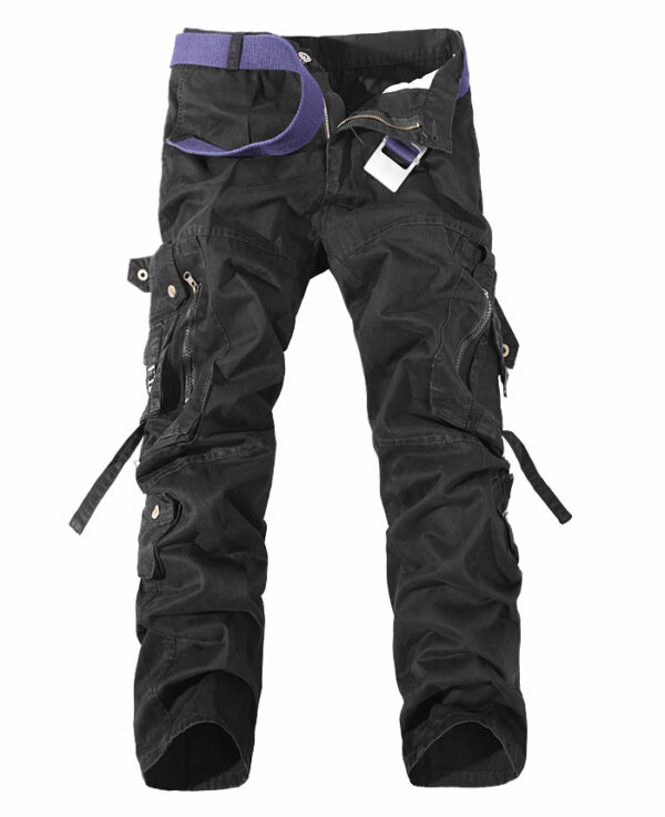 Men's Multi-pocket Cargo Pants Washed Hot Sale Cargo Pants - Image 3