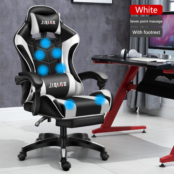 Men's Computer Home Comfort Ergonomic Dormitory Gaming Seat Swivel Chair - Image 4