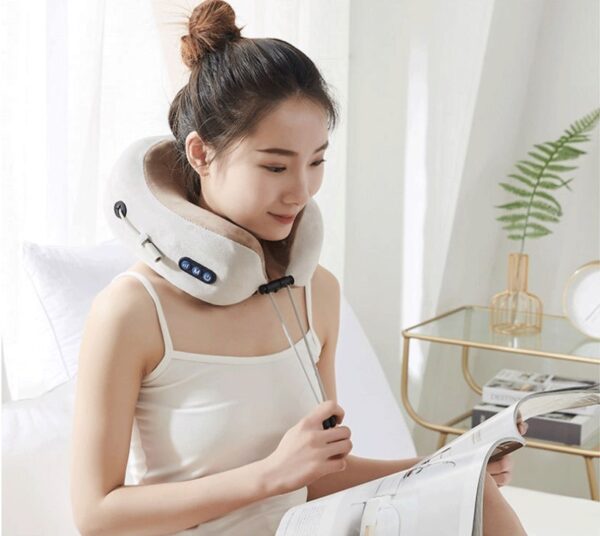 U Shaped Massage Pillow Neck Massage Device Electric Neck Massager Apparatus Shoulder Back Cervical Massager For Body Relaxation