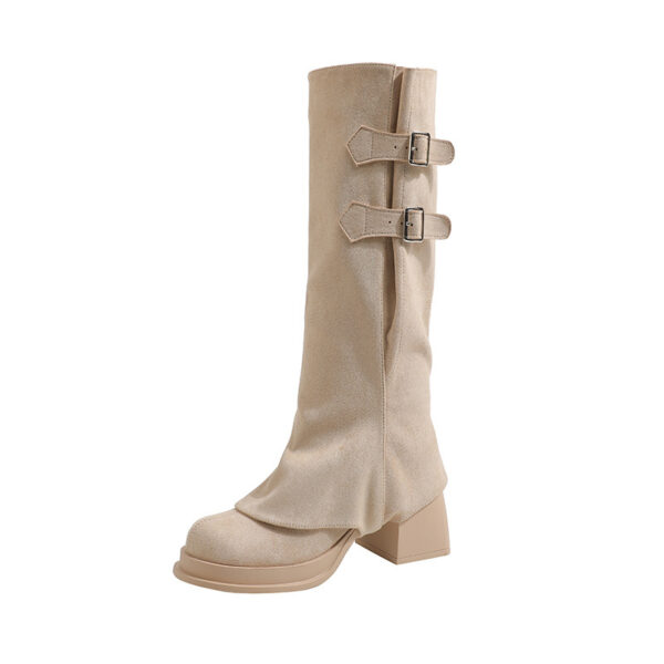 Two-way Wear Long Boots Removable High Heel High Leg Boot - Image 4